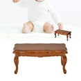 thumbnail image 5 of LLC Table d'Appoint Miniature Modèle Mobilier pour Maison de Poupée 1/12 (Marron), 5 of 5