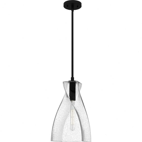 Quoizel Stetson 1-Light Matte Black Mini Pendant