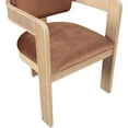 thumbnail image 4 of Meridian Furniture Sacha Cognac Velvet Dining Chair (Set of 2), 4 of 9