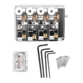 thumbnail image 2 of 4 String Headless Electric Bass Bridge Premium Zinc Alloy Brass Bridge Replacement String Lock, Sturdy  Easy Install, Suitable 4 String Headless Electric Bass, 2 of 7