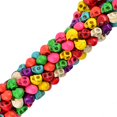 thumbnail image 1 of TISHITA 41piece 8 x10mm Colorful Howlite Turquoise Skull Spacer Beads Jewelry Making, 1 of 4