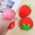 thumbnail image 6 of Strawberry Squishy Toys, Giant Fruit Squeeze Stress Balls, Fun Gag Gift & Party Favours, 6 of 8
