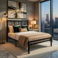 thumbnail image 6 of Topcobe Twin Size Platform Bed with Headboard and Metal Frame, Modern Furniture for Bedroom, Fashion Design-Twin Size, 6 of 10