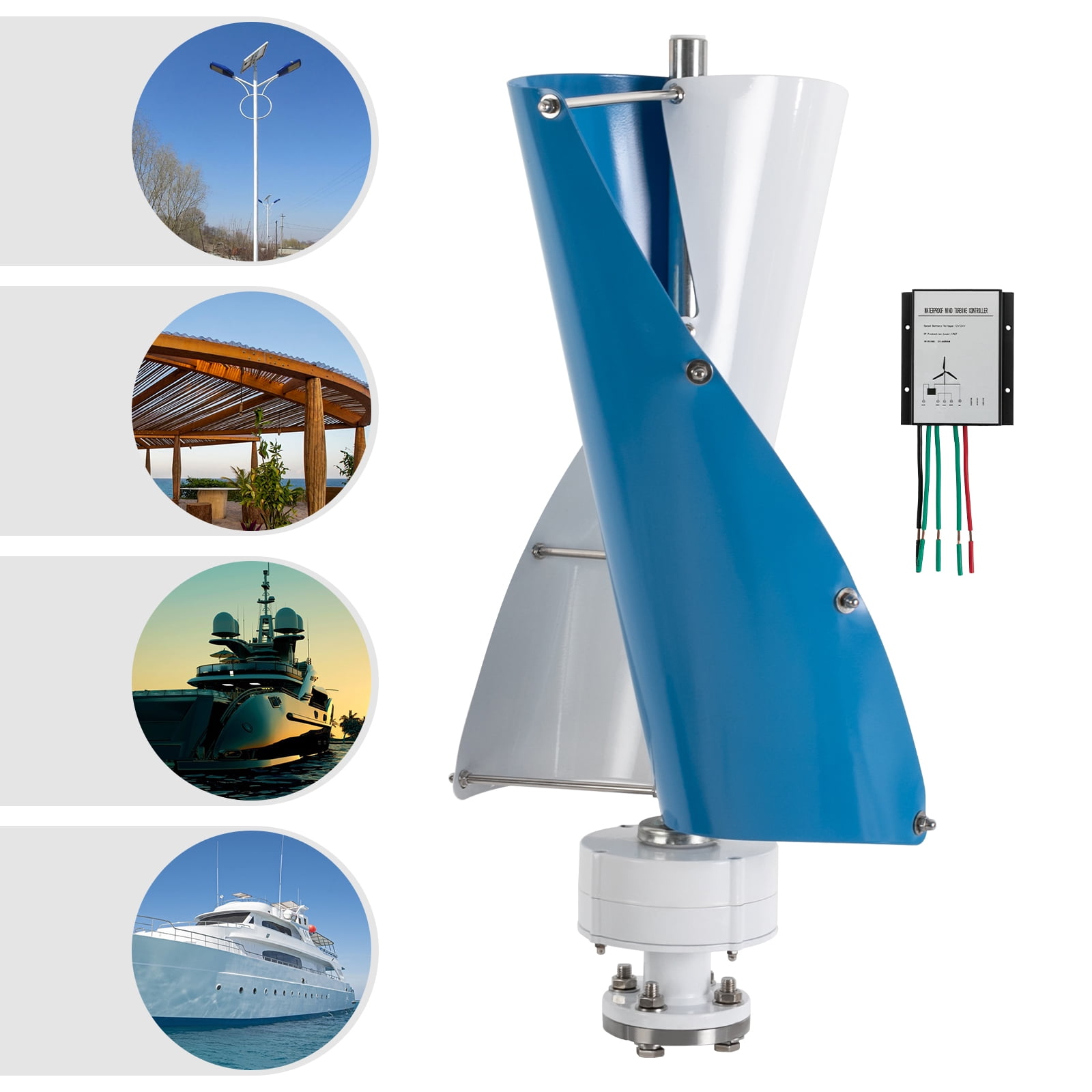 ChicHomey Wind turbine Vertical axis Wind turbines Generator Power generation With controller
