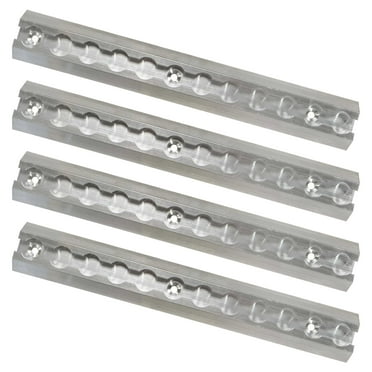 12" Airline-Style Angled Track - Aluminum - 4 Pack