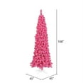 thumbnail image 2 of Vickerman 108x45" Fir Artificial Christmas Tree with LED Lights in Flocked Pink, 2 of 2