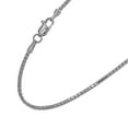 thumbnail image 4 of JewelStop 14k Solid White Gold 1.3 mm Ice Chain Necklace, Lobster Claw Clasp - 20 Inches, 2.45gr., 4 of 6