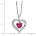 thumbnail image 5 of SS Created Ruby & Diamond Pend, 5 of 5