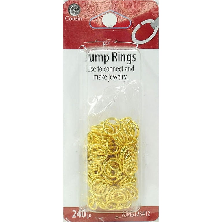 4mm Jump Rings, 200 Gold Plated Jump Rings Jumprings Open 4x0.5mm 24 Gauge  24G Link Connector Open Jump Rings - 5x4mm