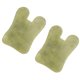 thumbnail image 2 of EeaseMX 2 piezas de tablero de Gua Sha de jade natural, herramienta práctica de masaje facial, placa verde, 2 of 3