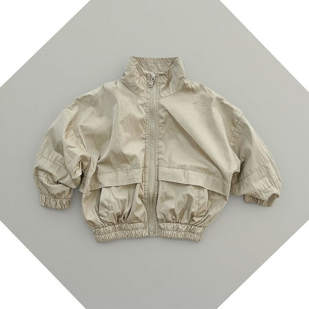 Boys Clothes Kids Boys Windbreaker Jacket Zip Light Jacket for Girls Fall Outfits Boys Size 4-5 Years
