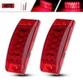 thumbnail image 2 of SCITOO 2pcs Red Fender Marker Light Side Marker Turn Signal Light Assembly Waterproof 12V Turn Signal Indicator Light Clearance Lights Fit For Truck Bus Boat SUV ATV Trailer Universal, 2 of 5
