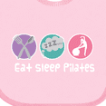 thumbnail image 4 of Inktastic Eat Sleep Pilates Girls Baby Bib, 4 of 4