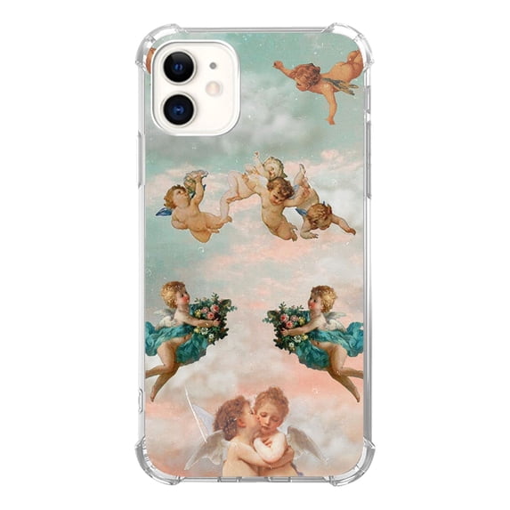 Angels Case Compatible with iPhone 11,Unique Art Design TPU Bumper Cover Case