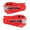 Red, variant on Tusk MX D-Flex Replacement Plastic Hand Shields Black