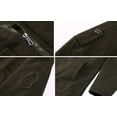 thumbnail image 3 of Chaqueta polar de invierno para hombre, cálida, de algodón grueso y militar, con cuello alto y carga, 3 of 5