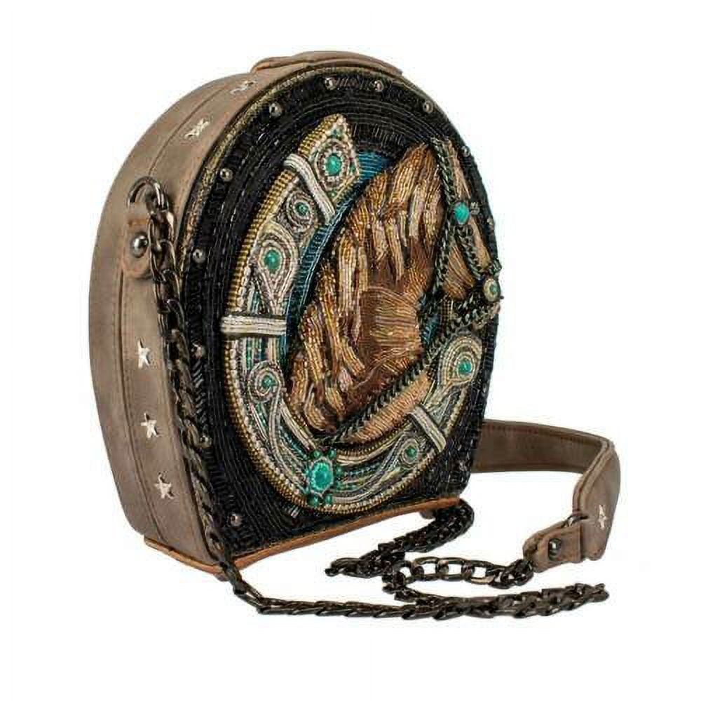 Mary Frances Beaded Ready to Ride Horse Black Blue Handbag Bag Shoe New