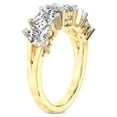 thumbnail image 4 of IGI Certified Heart Shape Lab Grown Diamond Anniversary Band Ring For Women | 5 Stone 2 CT TW In 14K Yellow Gold | FG-VS1-VS2 Quality Octavia Friendly Diamonds Band Ring, 4 of 5