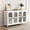 L 32.28'', variant on ZZL Sideboard Buffet Cabinet,Outdoor Storage Cabinet, 2 Doors, Metal,Adjustable Shelf,Sintered Stone Top(Scratch,Heat Resistant,Corrosion-Resistance) for Kitchen,Coffee Bar,Entryway(L 32.28''White)