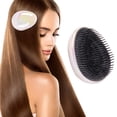 thumbnail image 3 of Detangler Comb Portable Egg Shape Detangling Hair Brush Massage Hair Comb, 3 of 8
