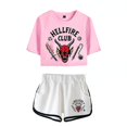 thumbnail image 1 of Stranger Things Season4 Hellfire Club Crop Shorts, 1 of 2
