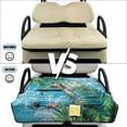 thumbnail image 6 of Yuyamidu Seaside Golf Cart Seat Covers 2 Passenger Seats Golf Cart Seat Towel Blanket with 4 Front Pockets Palm Leaves Club Car Golf Cart Accessories for All Season Protection, 6 of 8