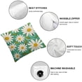 thumbnail image 6 of nygtbtfer Pillow Covers Set of 2, Bloom with Grace Decorative Throw Pillowcases for Home Sofa Couch Decoration White, 6 of 7