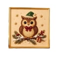 thumbnail image 2 of Christmas Pearl Diamond Art Kit for Adults 5D Sparkling Raised Bead Painting Set on Framed Canvas Complete DIY Craft with Owl Patterns Holiday Home Wall Decor Gift for Beginners, 2 of 7