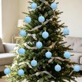 thumbnail image 4 of Christmas Decorations 6 PCS Flocked Christmas Balls Ornaments Set Multiple Styles Of Christmas Tree Decorations, 4 of 9
