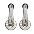 thumbnail image 4 of Brock Replacement Set Window Crank Handles Chrome w/ Black Knob Compatible with 1981-1994 C/K Pickup Truck Suburban Blazer 14026382, 4 of 9