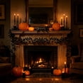 thumbnail image 6 of Gqtwoy Halloween Artificial Black Rose Garland, Spooky Decoration, Durable Cloth, Perfect for Mantels and Party Backdrops, Creepy Atmosphere, Haunted House Decor, 6 of 6
