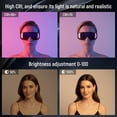thumbnail image 5 of EMART Handheld RGB Light Tube, Portable LED Photography Fill Light, 2500- 9000K Dimmable 13 Lighting Effectswith Barn Door for Studio Shooting, 5 of 7