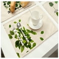 thumbnail image 4 of Generic Tapetes lavables de algodón-ramie con diseño tropical para mesa, ideal para cocina, comedor o picnic, tamaño 42x32 cm, fácil de almacenar y limpiar., 4 of 6