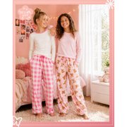 dELiA*s Girls Pajama Pants Cute Pattern Fleece Plaid Girls Pajamas Sleepwear 2 Pack