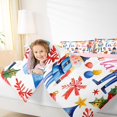 thumbnail image 4 of Feelyou Merry Christmas Child 01, Dreamy Fairy Tale Twin Comforter Sets, Cartoon Royal Guarder Reversible Bedding Set, Ultra Soft Home Decor, 2pcs, 4 of 8