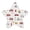 Red Fiery Awesome Patterns, variant on Star Shape LED Night Light with Auto Sensor Plug in Nightlights for Home Decor Penguin Holding Candy Cane