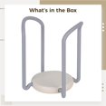 thumbnail image 4 of Soporte para platos para cajones de cocina, 2 estantes de almacenamiento de cocina ajustables de 4,7 a 6,7 pulgadas, organizadores de platos y cuencos expandibles, escurreplatos telescópicos, soportes, 4 of 5