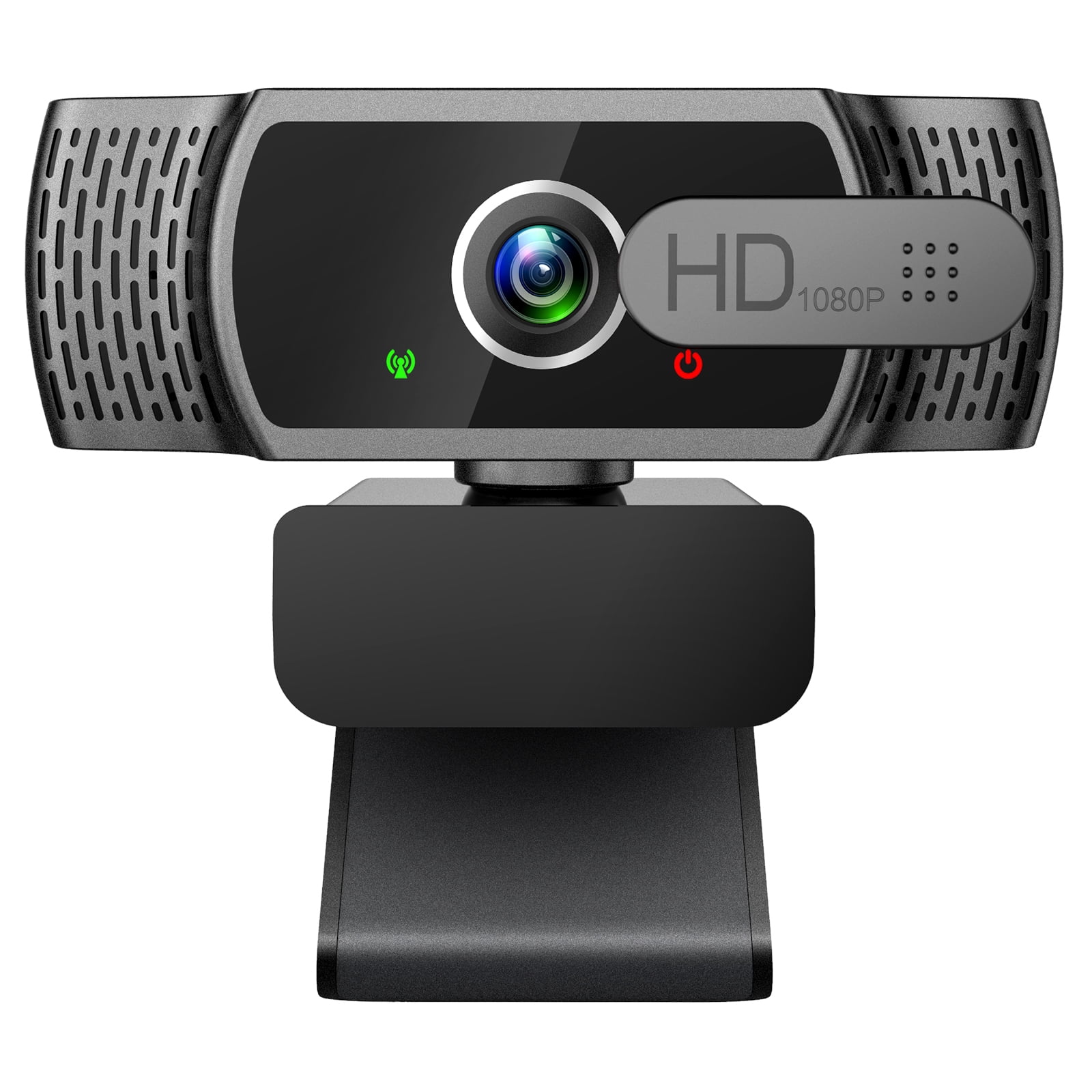 Webcam with Microphone,1080p HD Webcam Streaming Computer Web Camera USB Cable for PC Laptop Desktop Video Calling,Conferencing on line Classes Grey