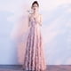 thumbnail image 4 of Vestido de noche elegante con tirantes para estudiantes, graduación, rosa, banquete, dama de honor, 4 of 6