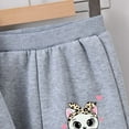 thumbnail image 5 of Gubotare Girls' Clothing Sets Girls' Active Sweatsuit - 2 Piece Fleece Pullover Hoodie and Sweatpants - Jogger Pants Set Size 5T 6T (Grey,5-6 Years), 5 of 7