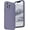 Lavender Gray, variant on Designed for iPhone 12 Pro Max Case with Camera Protection, Liquid Silicone Phone Case with Microfiber Lining, Cactus Green