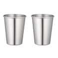 thumbnail image 1 of 2x Taza de Té Doble Portátil Del Vaso de vaso de de 2pcs 30/50/180 / 320ml perfecl Taza para beber de acero inoxidable, 1 of 8