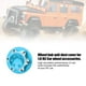 thumbnail image 4 of 3 uds RC coche 17mm tuerca hexagonal de rueda antideslizante adaptador de tuercas de seguridad de polvo Compatible con ruedas de camión todoterreno y accesorios de neumáticos azul, 4 of 5