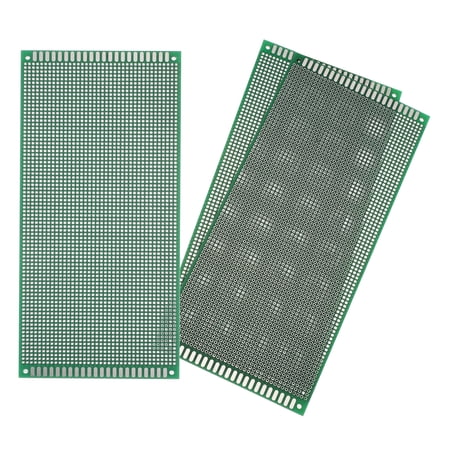 Uxcell 3Pcs Breadboard Solderable 220mm x 100mm Green Circuit PCB Board Double Sided Tin-Plated PCB Prototype Board for Electronics Prototyping DIY Circuits Projects