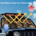 thumbnail image 4 of XYZCANDO Deer Windshield Sun Shade Compatible with Jeep Wrangler JK JKU JL JLU 1997-2023 & Jeep Gladiator JT 2020-2023 Camo Forest Front Window Sun Shade Sun Visor Protector, 4 of 7
