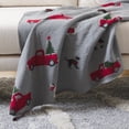 thumbnail image 5 of SAFAVIEH Dasher Throw, 50" x 60", Grey/Red, 5 of 6