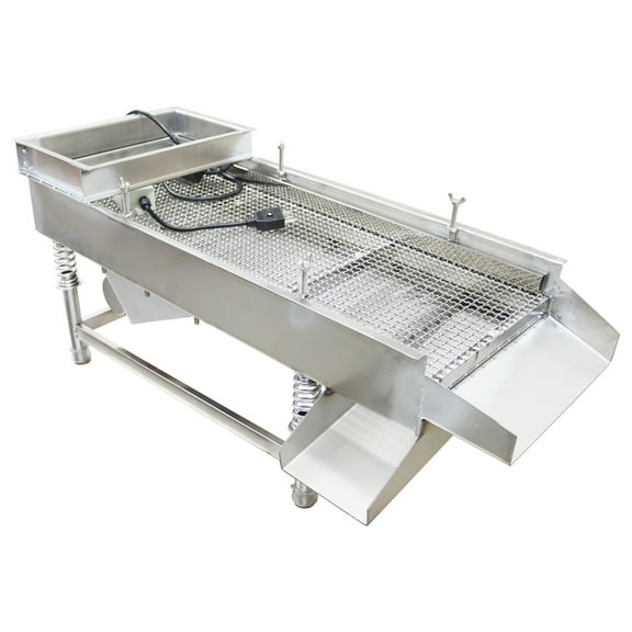 JG30-75 Linear Vibrating Screen Electric Sifter Sieve One Layer One Motor with 11mm Square Mesh Screen