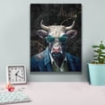 thumbnail image 4 of Epic Graffiti 'Crypto Cow' by Svetlana Aleynikova Canvas Wall Art, 12" x 16", 4 of 8