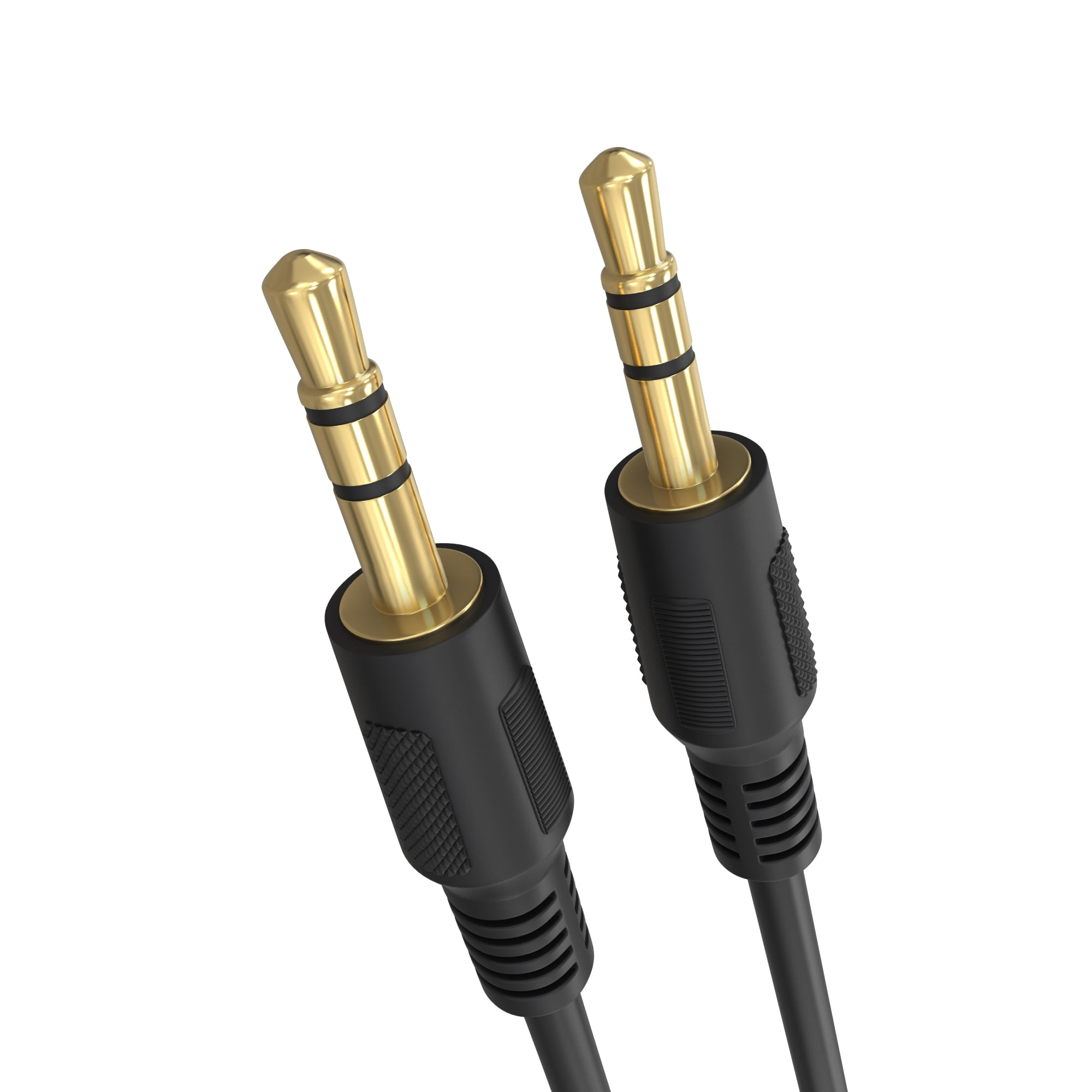 Cmple - 3.5mm Aux Audio Cable Stereo 50 ft AUX Cable Male to Male Speaker Cable Auxiliary Cord Adapter for Car, Phone, Headphones - Black
