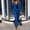 Dark Blue, variant on Women's Long Sleeve Solid Suit Pants Casual Elegant Business Suit Sets